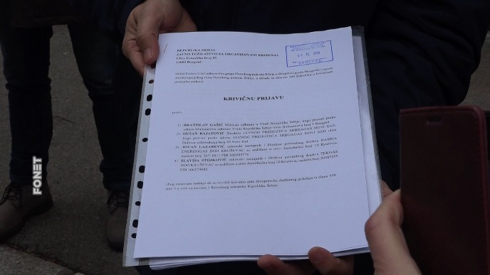 Krivična prijava za Gašića